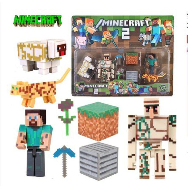 Minecraft Puslespils Actionfigurer Samling Høj Kvalitet Boligdekoration Og Gave Til Spillere