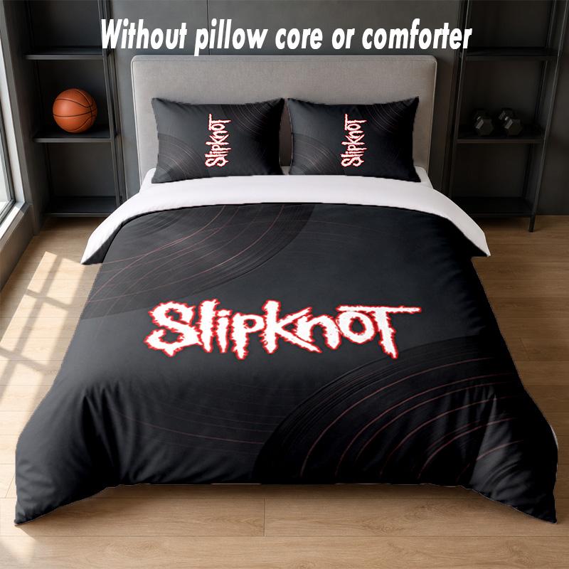 Set Biancheria da Letto Design Slipknot 1 Copripiumino + 2 Federe Morbido Traspirante Biancheria da Letto per la Casa