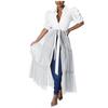 Casual Womens Dress Shirt Qunide Asymmetrical High Low Top Short Sleeve Bodycon Ruffle Tunic Blouse Shirt Tops Dresses