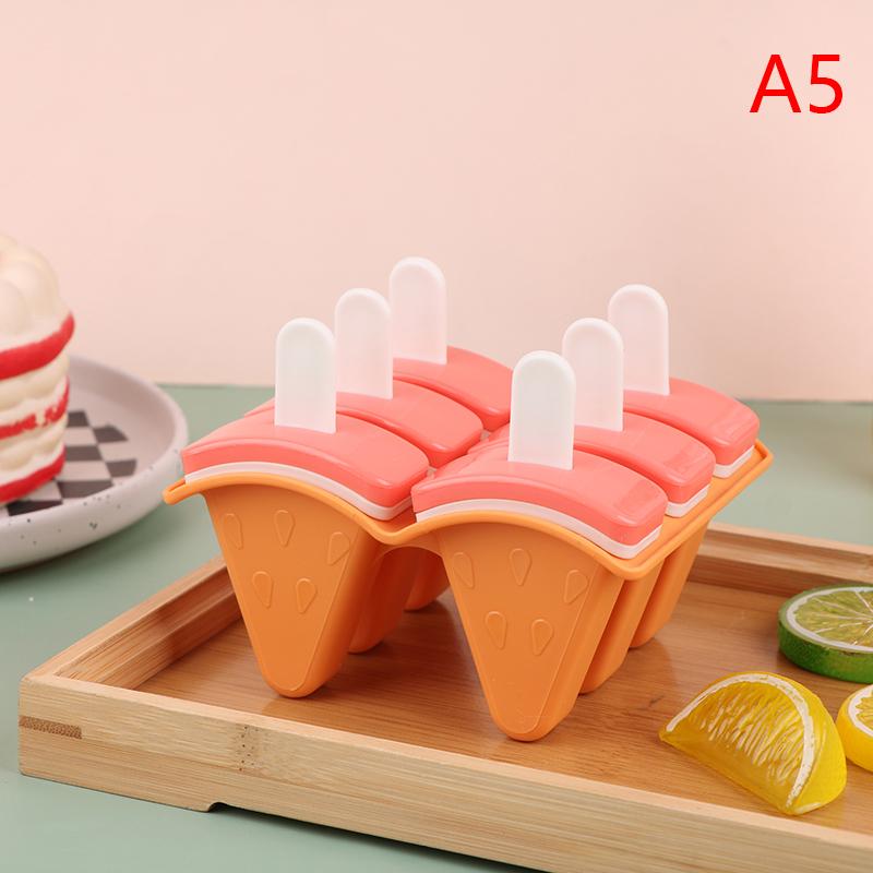 Ice Cream Mold With Cover Watermelon Shape Mold Diy Homemade Ice Popsicle Mould Frozen Juice Milk Kitchen Ice Cream Make Tools