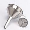 Quanshi 304 Detachable Strainer Stainless Steel Funnel Large, Medium And Small Sizes Conical Funnel for Wine, Oil And Kitchen Tools