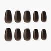 Reusable Nail Tips Earl Grey (Coffin)