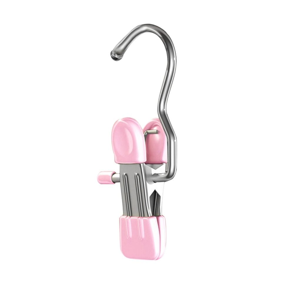 1/5/10PCS Windproof Stainless Steel Pants Clip with Hook Home Storage Rack  for Household