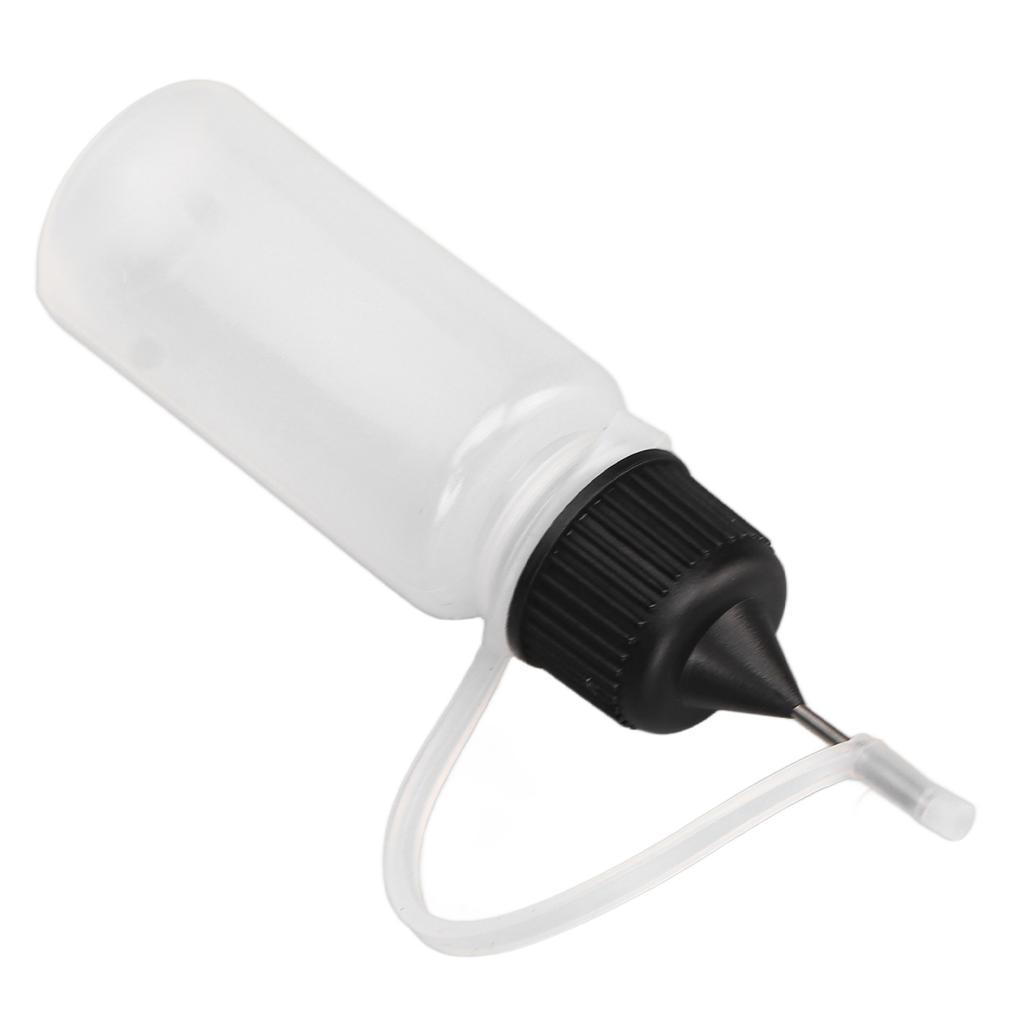 10pcs Needle Tip Applicator Bottle 10ml Soft Translucent Needle Tip Squeeze Bottle for Tattoo Ink