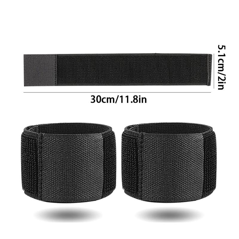 1 Pair Black Adjustable Ankle Support Strap – Elastic Exercise and Injury Prevention Protective Gear