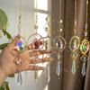 Colourful Crystal Ball Pendant Hanging Rainbow Wind Chime Craft Sun Catcher  Window