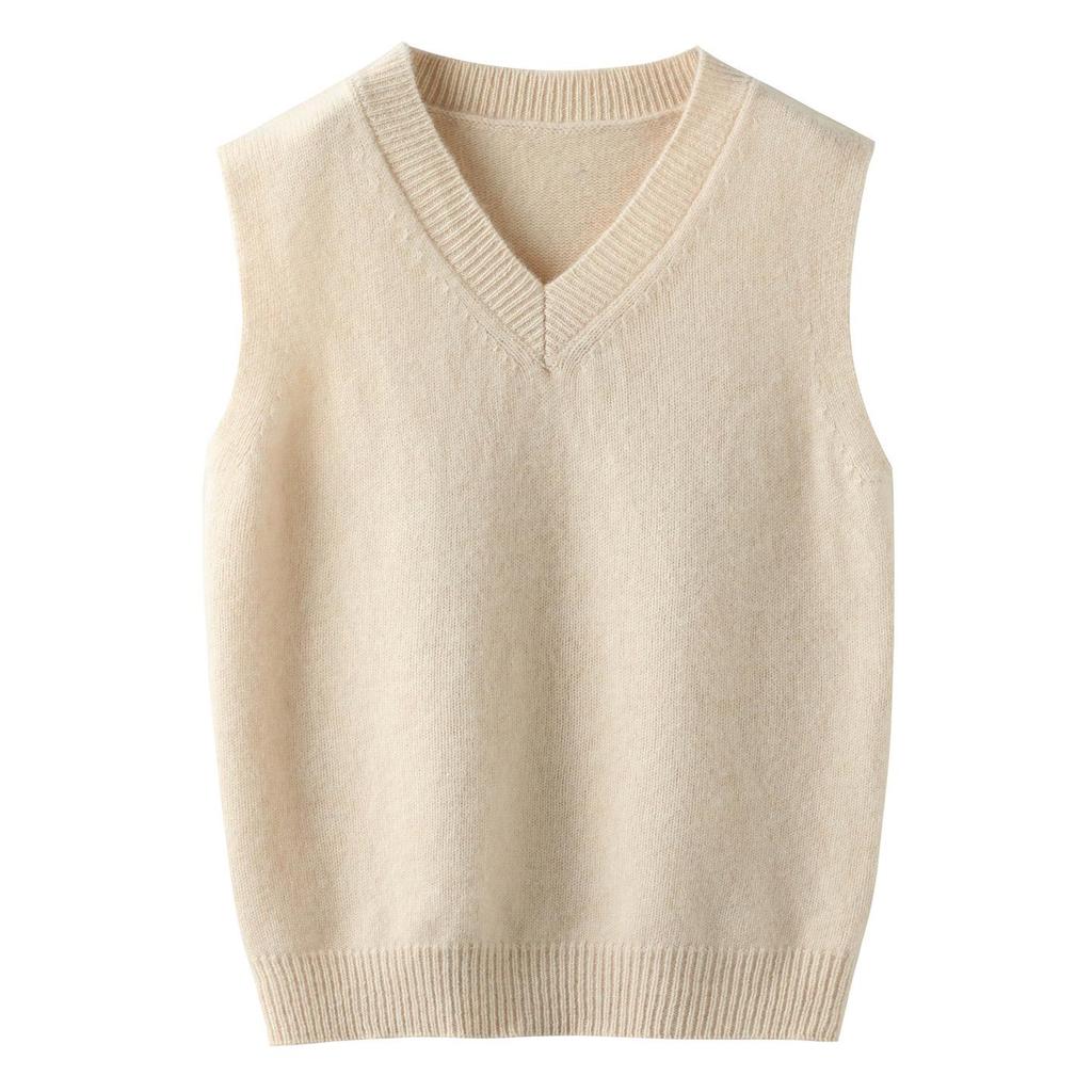 New Kids' 100% Wool V-Neck Sleeveless Sweater