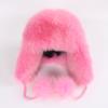 On Sale Real Fox Fur Women's Russian Ushanka Aviator Trapper Snow Skiing Hats Caps Earflap Winter Ladies Fox Fur Bomber Hat