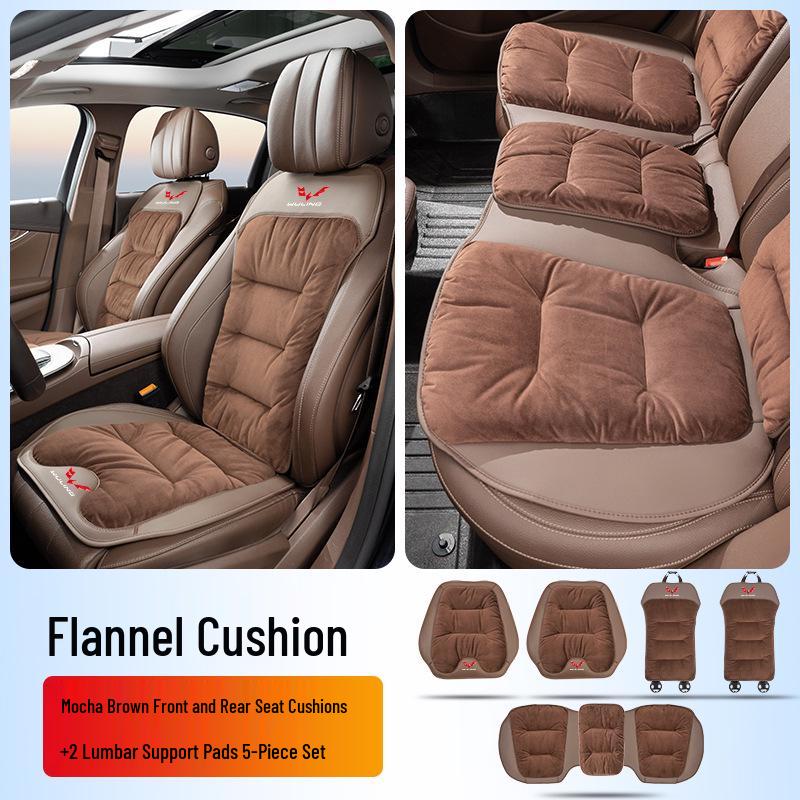 Wuling Car Seat Flannel Cushion with Lumbar Support