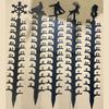 Metal Snow Measuring Ruler Wrought Iron Measuring Gagdet Accessory for Indoor Winter Snowmobile Yard Supplies