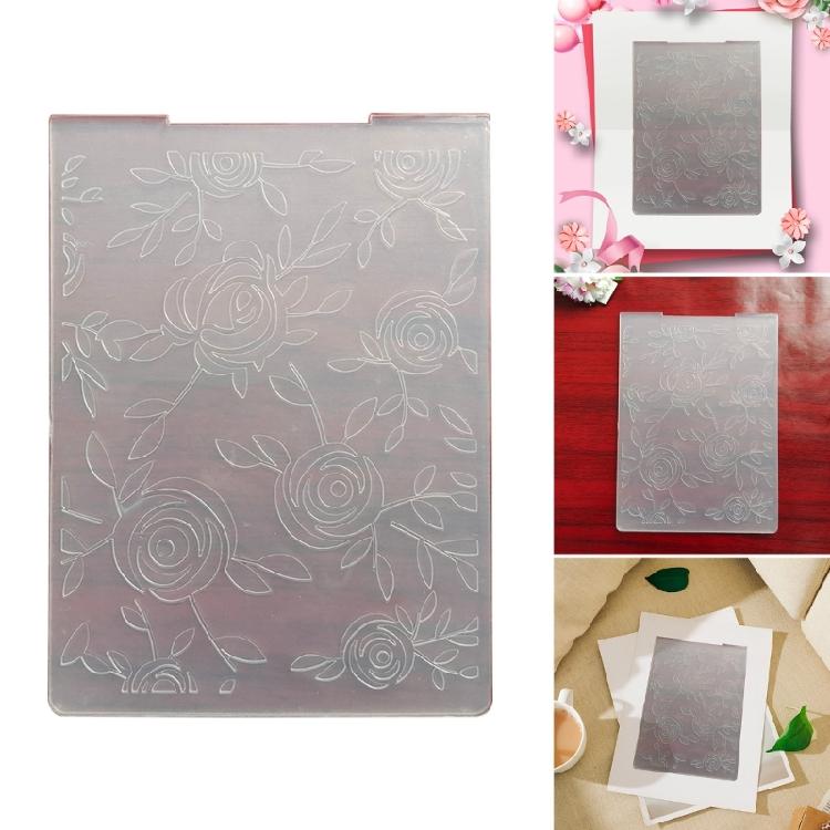 Plastic Embossing Folders for Card Making DIY Scrapbooking, Many Flowers Frame Template for Paper Craft Photo Album