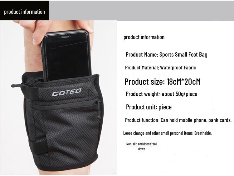 Waterproof Shockproof Anti-slip Calf Bag for Outdoor Sports & Cycling