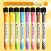 12-Color Magnetic Washable Whiteboard Markers with Refrigerator Magnets and 3D Blackboard Writing Pens