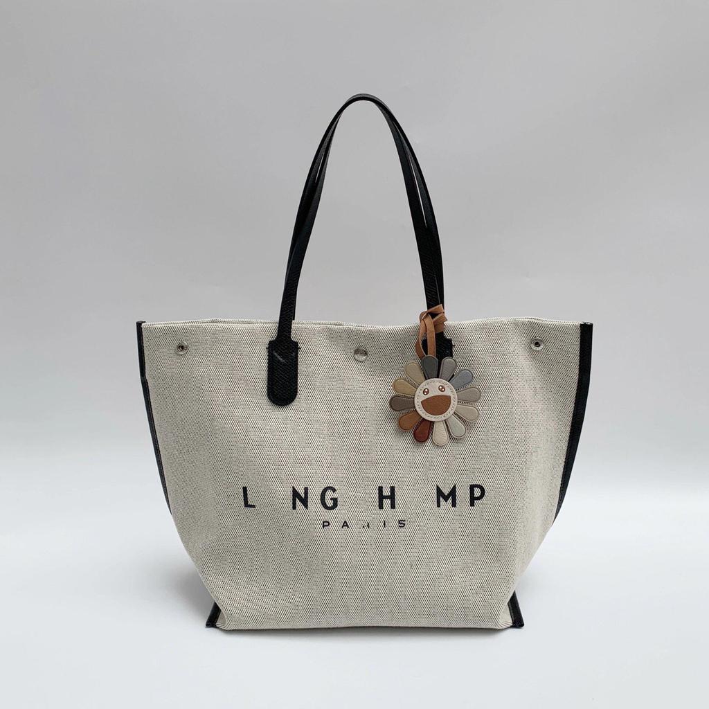 Dragon Xiang Bamboo Joint Mini Crossbody Tote – Women's Canvas Lunch Box Handbag