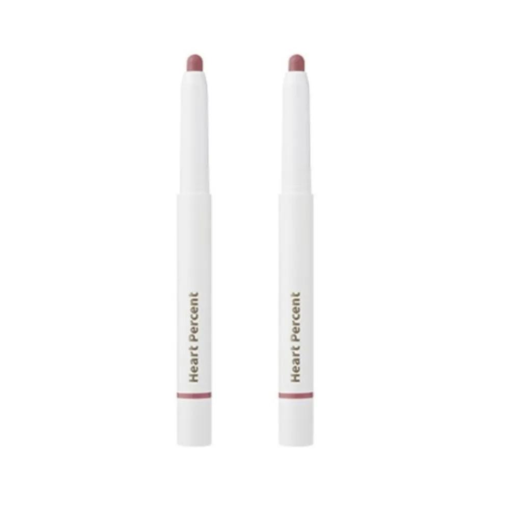 

Heart Percent Lip Pencil 19 Dusty Pink Cheek Lipstick x2