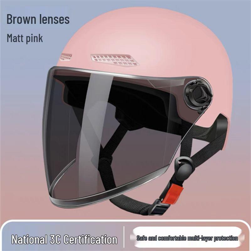 Universal Electric Vehicle Half Helmet: All-Season Sun Protection for Men & Women