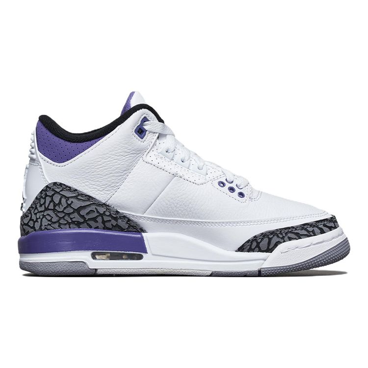 Air Jordan 3 Retro GS Dark Iris White Black Purple DM0967-105