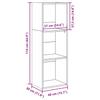 Bookshelf Reclaimed Wood Look 40x30x114 Cm Engineered Wood