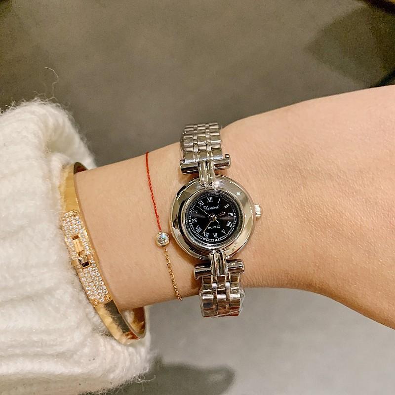 Retro Roman Scale Temperament Women'S Simple Women'S Light Luxury Waterproof Steel Belt Quartz Women'S Watch