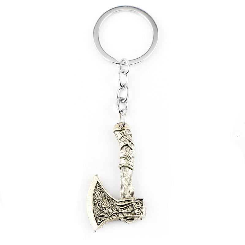 Vintage Nordic Viking Wolf Odin Crow Axe Pendant Necklace Punk Men Jewelry Gift Accessories