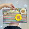 Hand-held Bag with Strap, Single Shoulder Crossbody Bag, Woven Handbag Casually