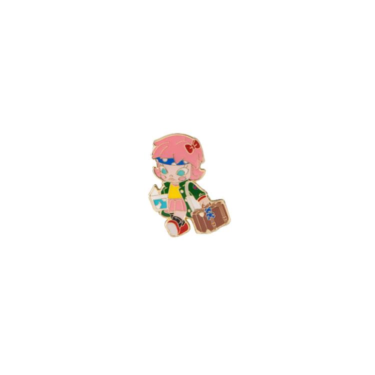 POP MART Molly Fantasy Hobo Memo Collection Badge Blind Box Products, Single Mystery Box