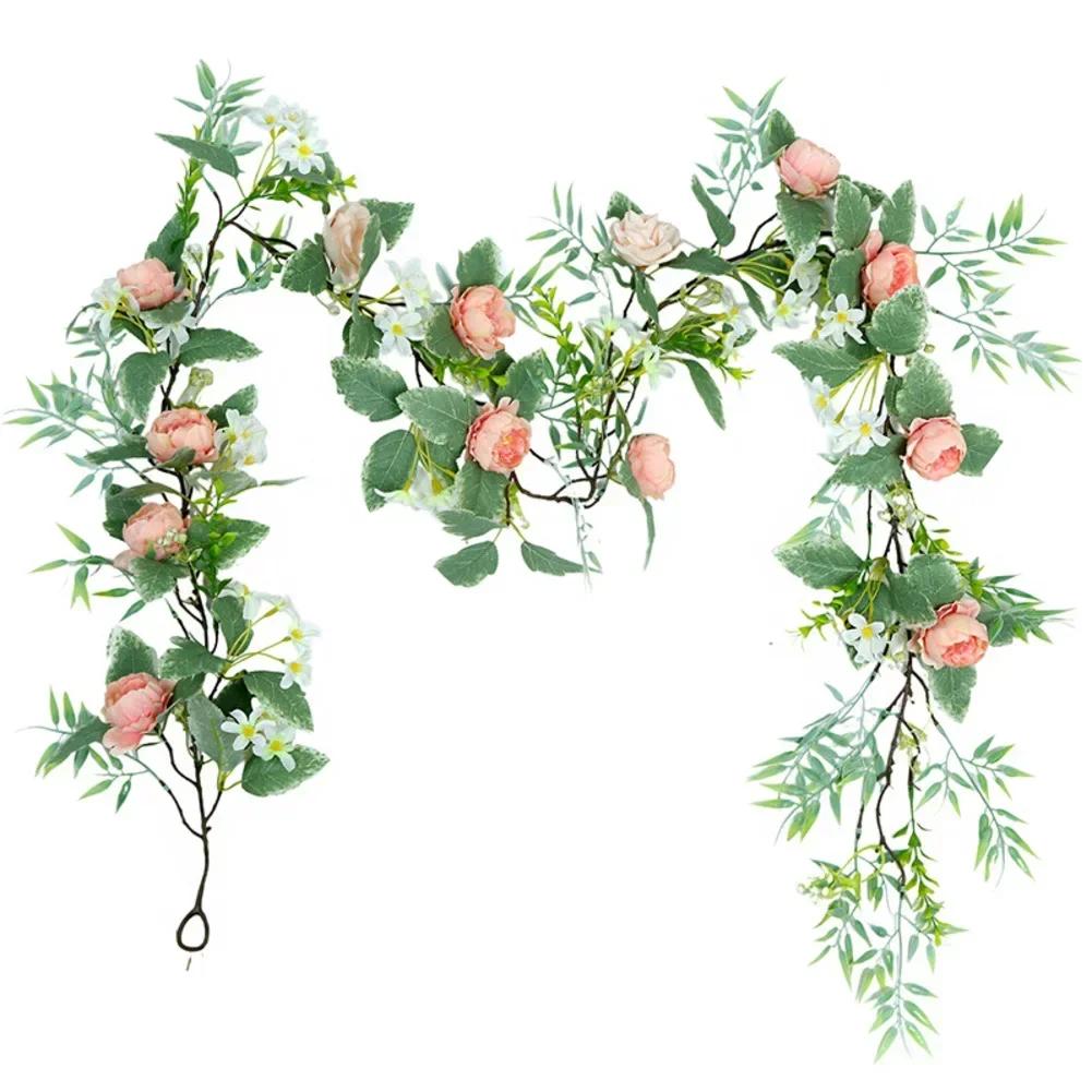 

Artificial Flower Garland Home Decoration Party Decoration 190cm Intricately Printed Veins Long-lasting Beauty