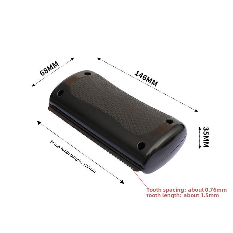 Professional Pet Hair Remover Brush Metal Teeth Floating Grooming Tool Non Slip Handle Portable Horse Cleaning Brush Lice Comb