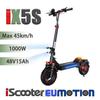 11" Large Wheel iScooter All Terrain E-Scooter 1000W Motor, 48V15Ah Battery, LCD Display, 45km/h High Speed Foldable E-Scooter with Ambient Light