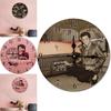 Minimally Retro Elvis Presley Patterned Wall Clock For Living Room Decor