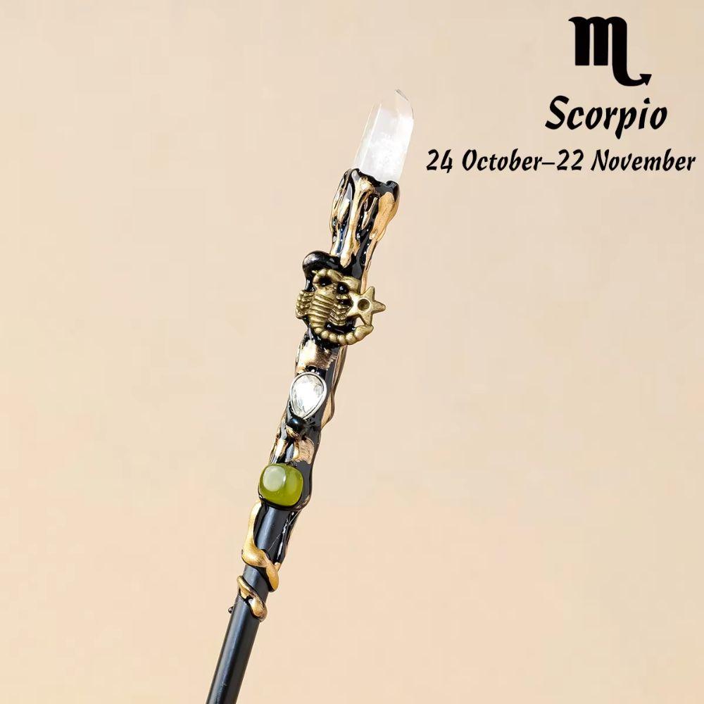Zodiac Crystal Magic Wand Crystal Ball Magic Scepter Creative Fairy Stick Holiday Gift