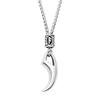 Viking Retro Wolf Tooth Necklace Stainless Steel Norse Rune Pendant Necklace For Men Women Amulet Jewelry Gift