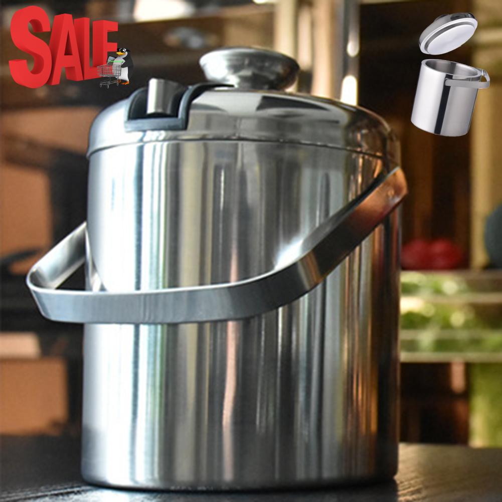 Stainless Steel Double Walled Insulated Ice Buck Ice Bucket Cold Beer Cooler Suitable For Outdoor Camping Home Bar Chilling