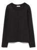 Beams Heart Knit Crew Knit Crew One Size Women's L/S Pants, Lamé Pants, Black,