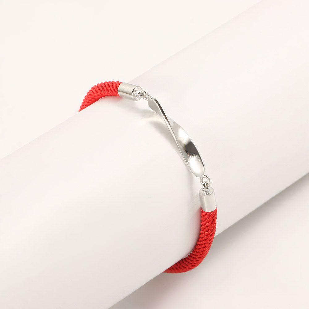 Jewelry Accessories Women Alloy Men Wave Weaving Rope Couples Bracelets Hand Rope Friend Bracelet Mobius Ring