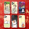 Sensei N-Natsume Yujinchou Nyanko Case For iPhone 17,16,15,14,13,12,11 Pro,Max,Plus,X,XS,XR,SE4,E Mini Transparent Soft Cover