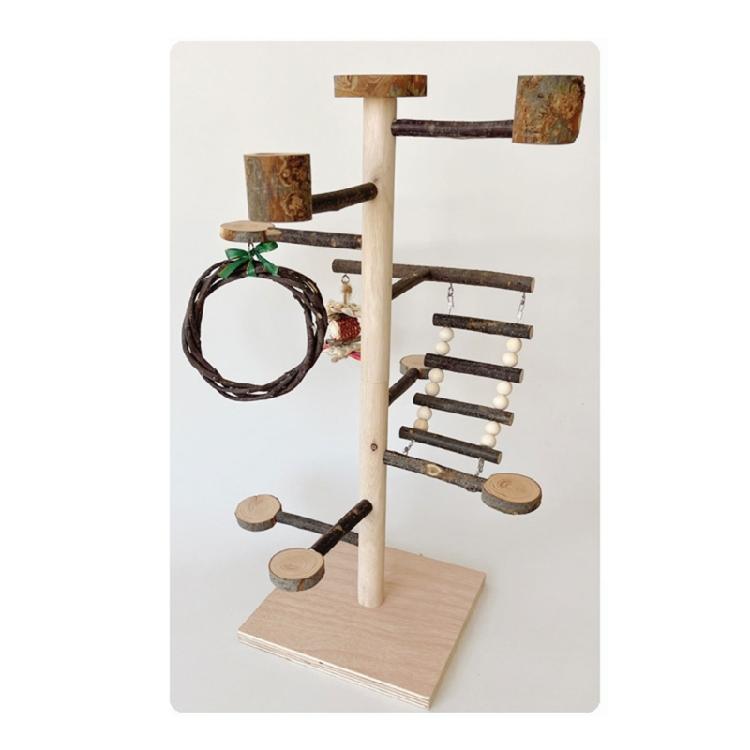  Bird Swing Toy Bird Cage Climbing Ladder Standing Perches Bird Playstand Toy