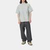 Carhartt WIP SS24 S/S Braxton Shirt Solid Color Loose Fit Short Sleeve Shirt With Front Pocket Unisex Shirts Park-Green I031454-25H-XX