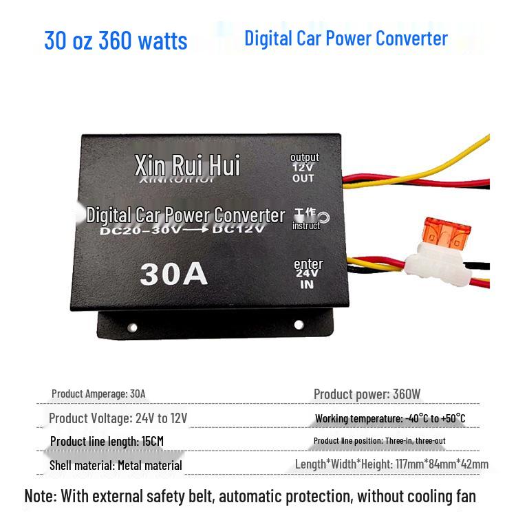 24V To 12V High-Power DC Buck Converter for Cars and Trucks