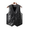 Warme Plus Samt-verdickte Lederweste für Herren für Herbst und Winter