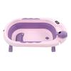 Baby Temperature Sensing Bathtub Foldable Thicked Sitting Lying Bath Bucket with Drain Hole L