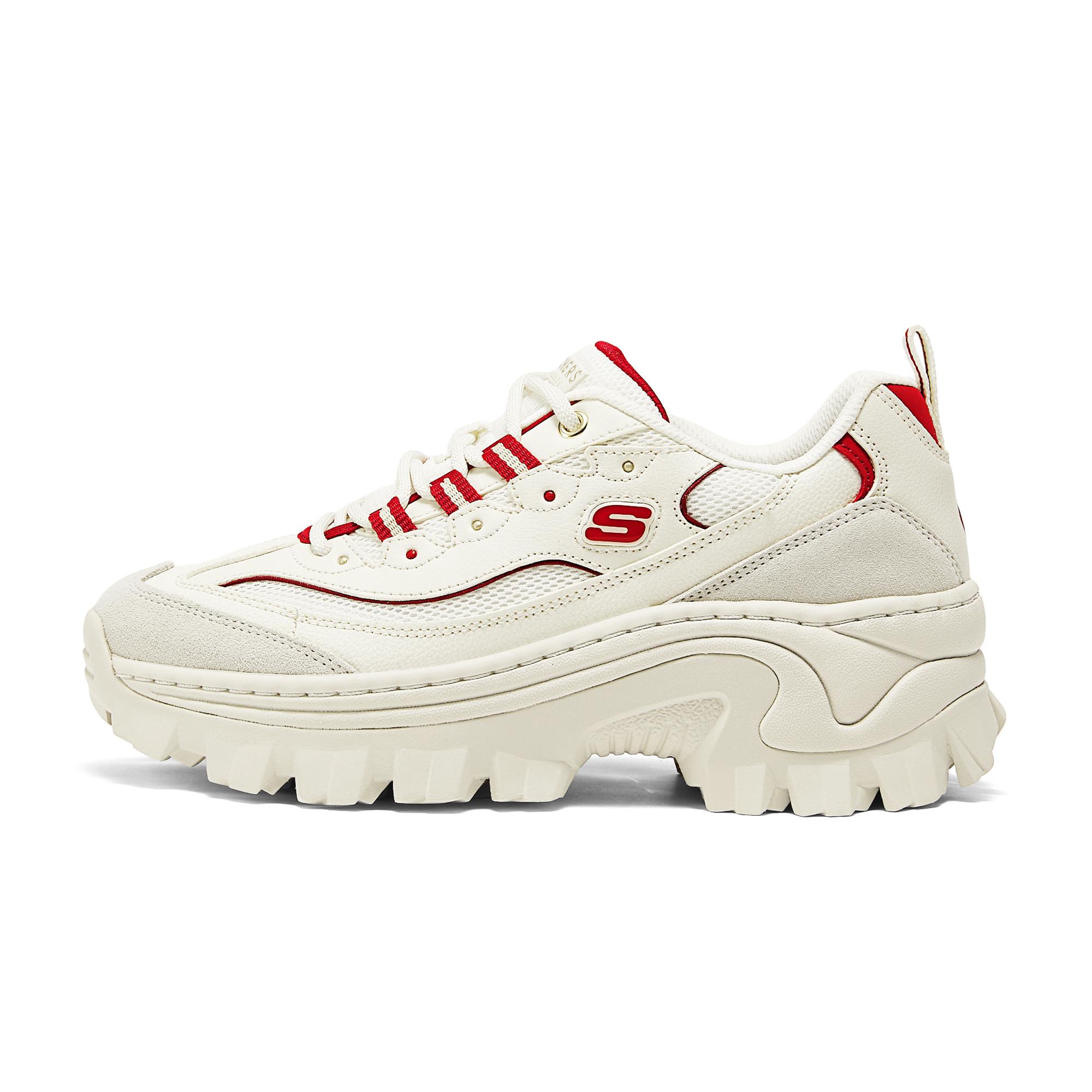 Skechers Street Comfortable Low-Top Dad Shoes Women sneaker White Red 177233-OFWR 37