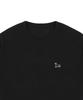 GRAVER [Unisex] Yellow Boots Puppy Embroidered Short Sleeve T-Shirt_ Black