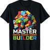 Master Builder Bricks Blocks Play Toys T-Shirt