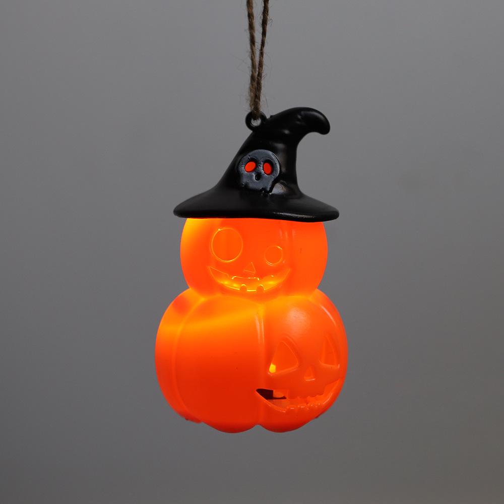 Halloween Witch Pumpkin Lantern Ghost Night Light - Scary Candy Prank Desktop Decor