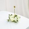 1PC Candle Wreath Plastic Wreath Holiday Tabletop Home Decor Silk Flower Mini Wreath Festive Dining Table Decoration