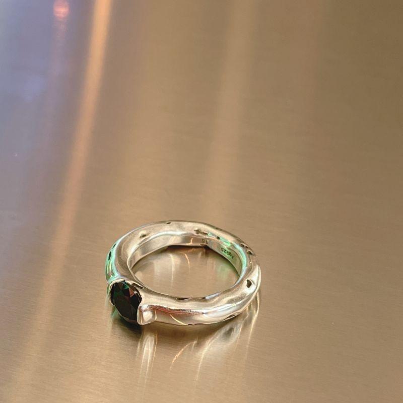 Womens Fashionforward Copper Ring With Distinct Geometric Design And Zirconium Black