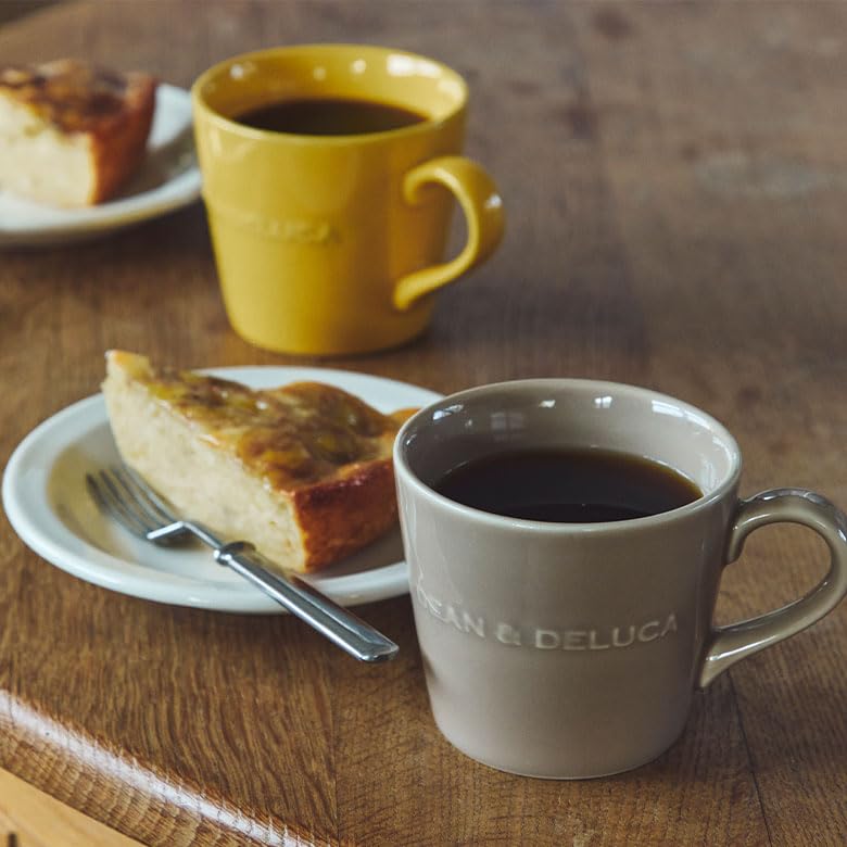 DEAN DELUCA Morgen Karamell Mikrowellen- und Spülmaschinenfester Becher, Gelb, Sicher, Kaffee/Tee, 9,5x13x8,5cm