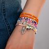 Mixed Color Rice Bead Love Octopus Pendant Bracelet Set Tourmaline Mia Style Hand Jewelry
