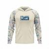 Mens Long Sleeve UV Protection Fishing Shirt Breathable Quick Dry Hooded Sunproof Outdoor Angling Top